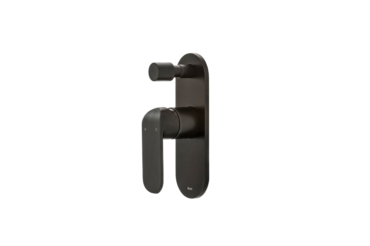 Wall/Shower Mixer w Diverter Matte Black