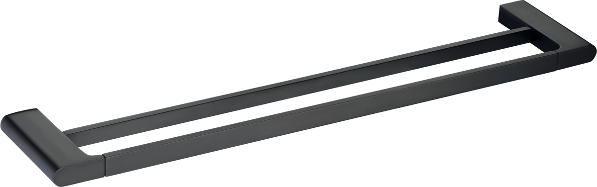 Towel Rail Double 800 Matte Black