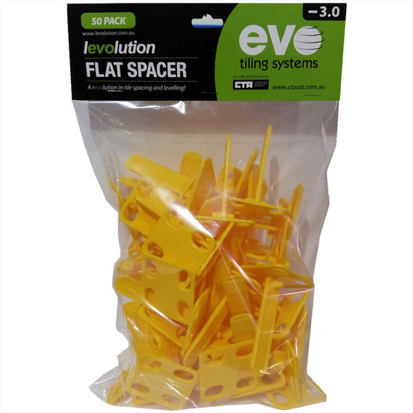 Flat Spacer 3mm 50 Pack