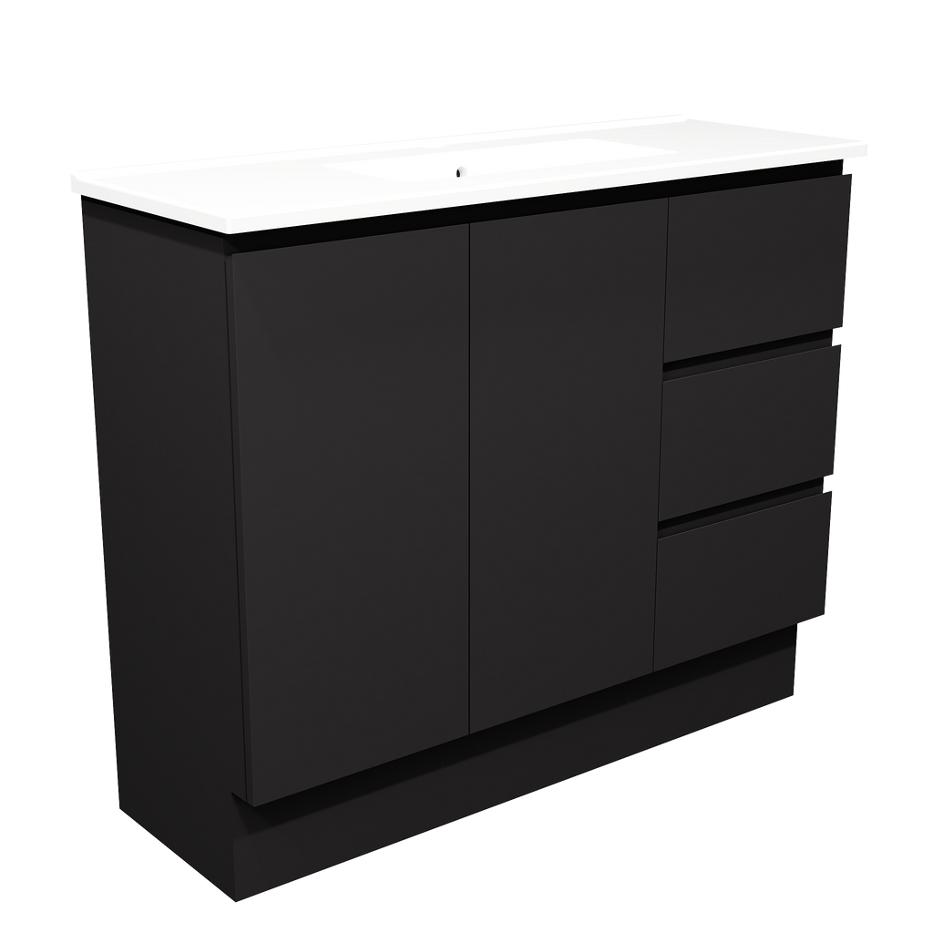 1000 Vanity Ensuite Doors & Drawers with Ceramic Basin Top