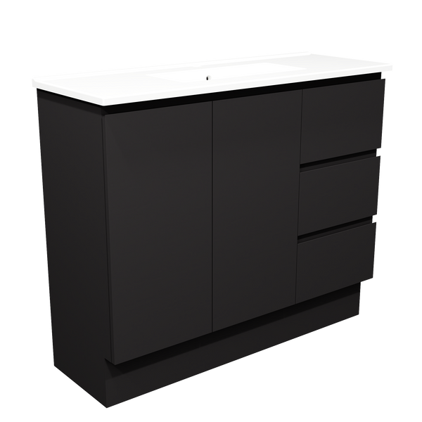 1000 Vanity Ensuite Doors & Drawers with Ceramic Basin Top