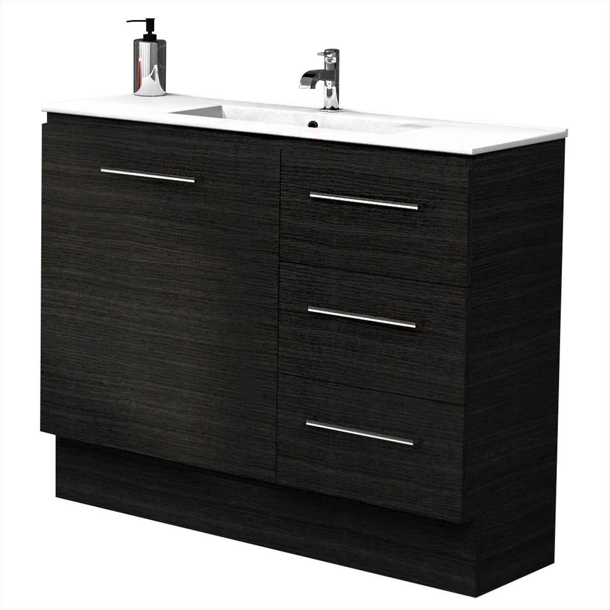 1000 Vanity Ensuite Doors & Drawers with Ceramic Basin Top