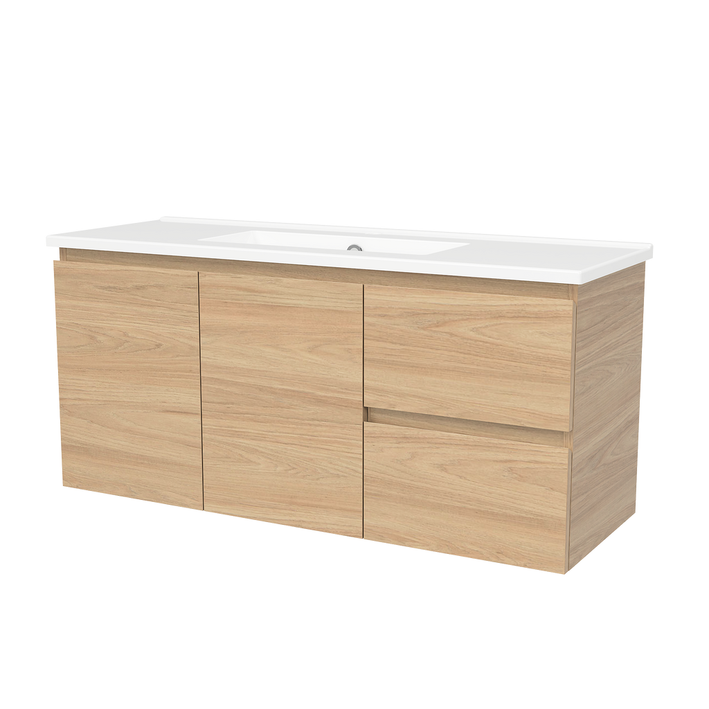 1000 Vanity Ensuite Doors & Drawers with Ceramic Basin Top