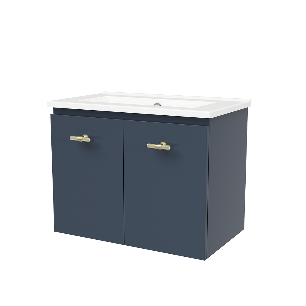600 Vanity Ensuite Doors Only with Ceramic Basin Top