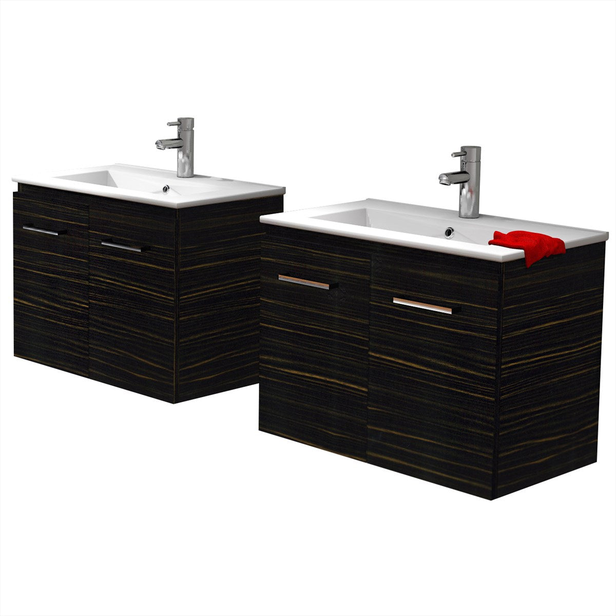 600 Vanity Ensuite Doors Only with Ceramic Basin Top