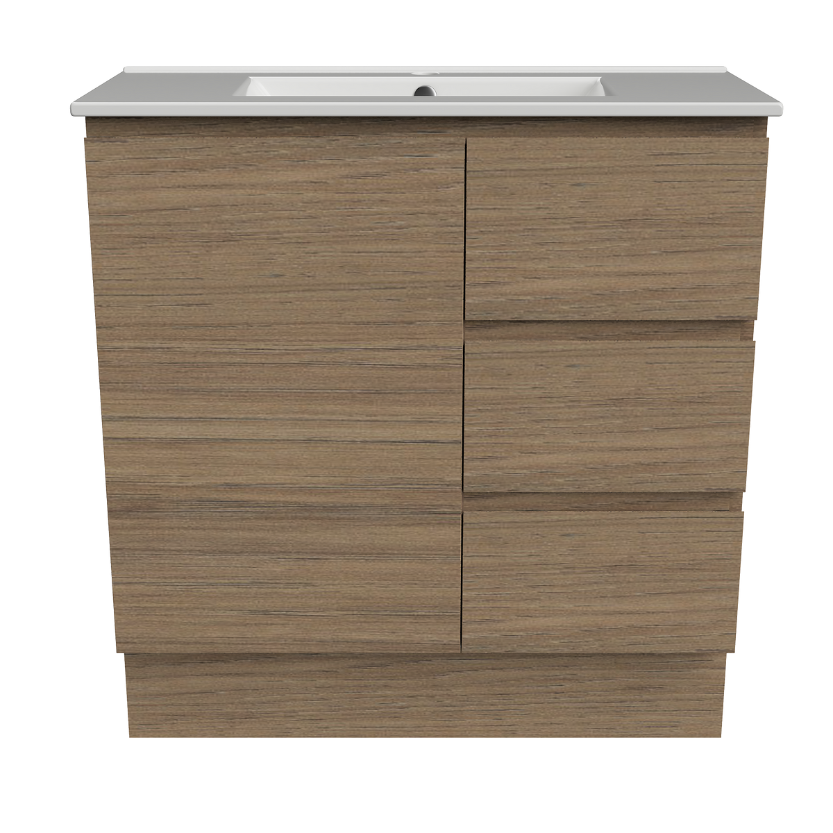 800 Vanity Ensuite Doors & Drawers with Ceramic Basin Top