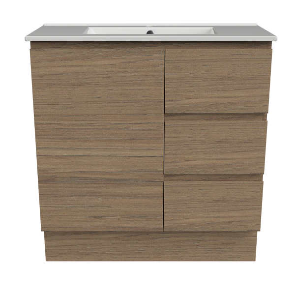 800 Vanity Ensuite Doors & Drawers with Ceramic Basin Top