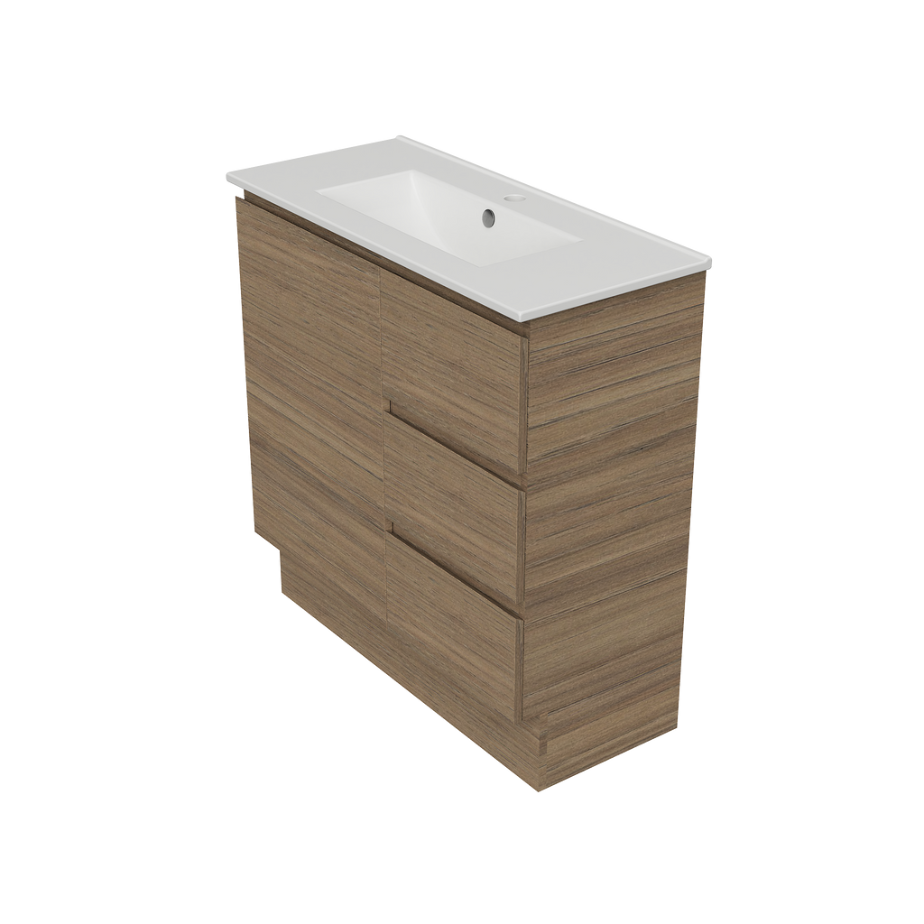 800 Vanity Ensuite Doors & Drawers with Ceramic Basin Top