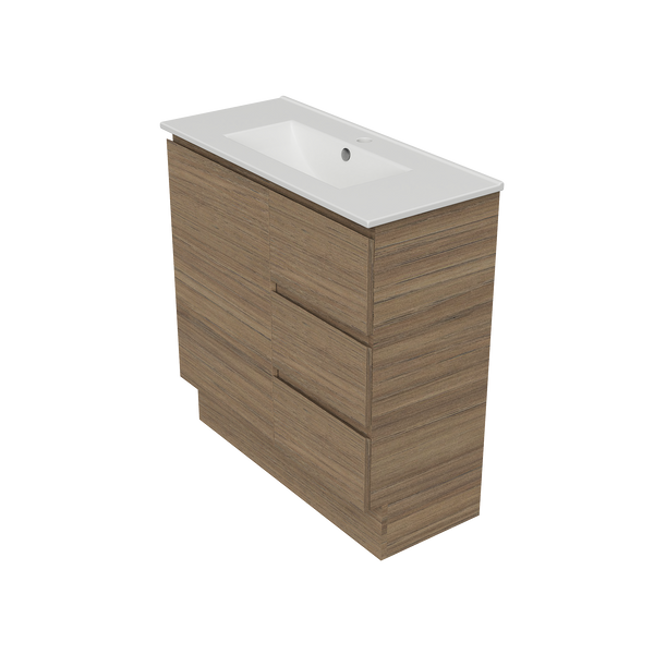 800 Vanity Ensuite Doors & Drawers with Ceramic Basin Top