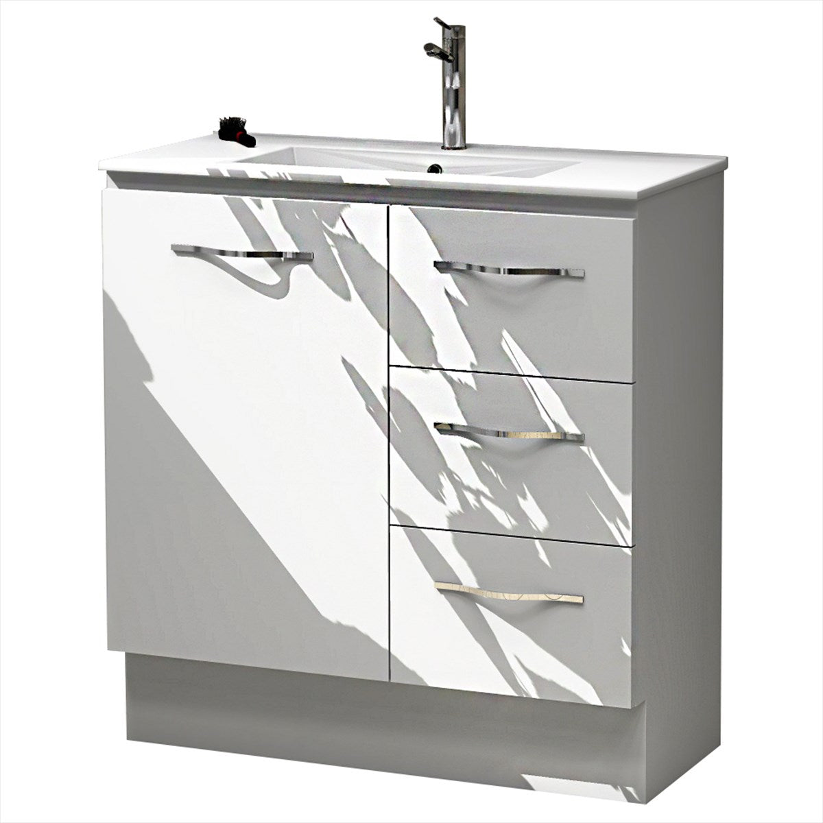 800 Vanity Ensuite Doors & Drawers with Ceramic Basin Top
