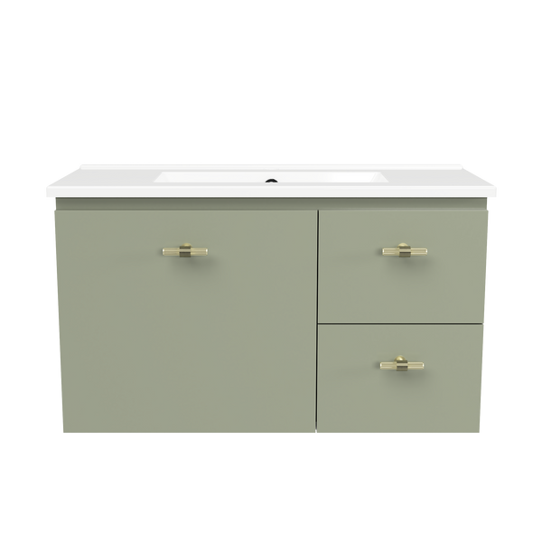 800 Vanity Ensuite Doors & Drawers with Ceramic Basin Top