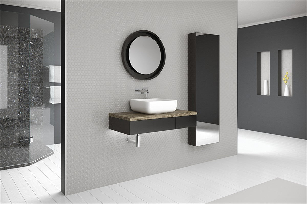 Framed Mirror 600 Matte Black