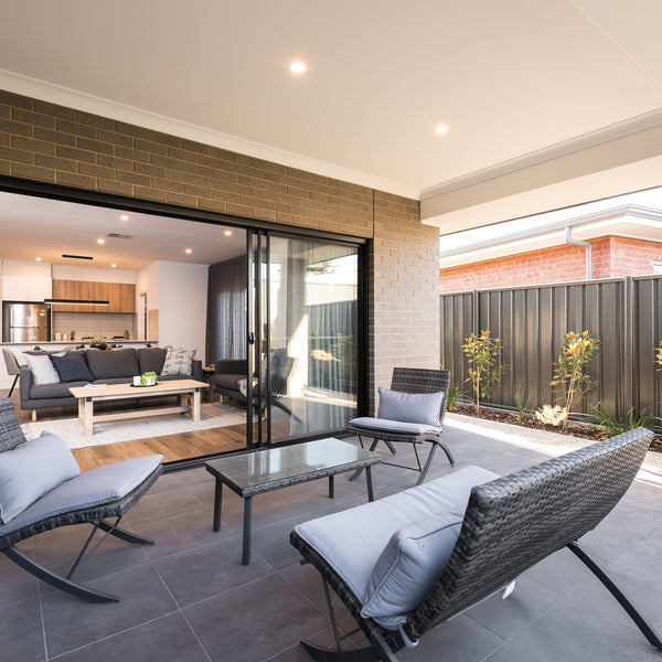 Charcoal Extra Textured Tile - lifestyle view