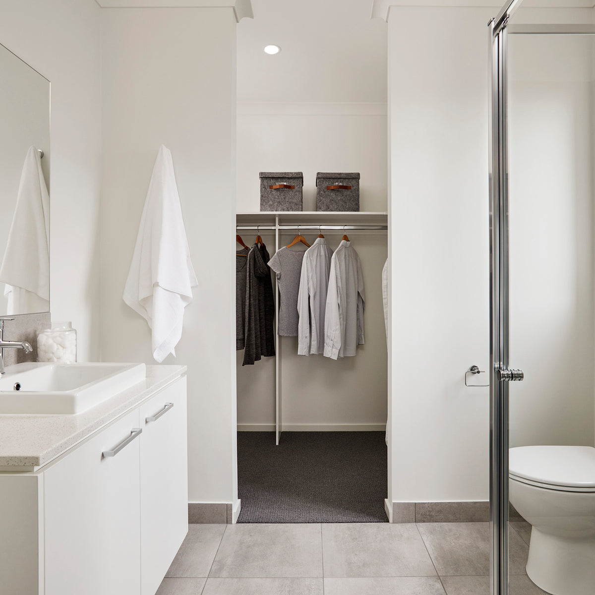 Grey Matt Tile - lifestyle view