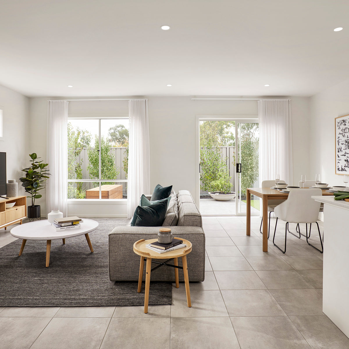 Grey Matt Tile - lifestyle view