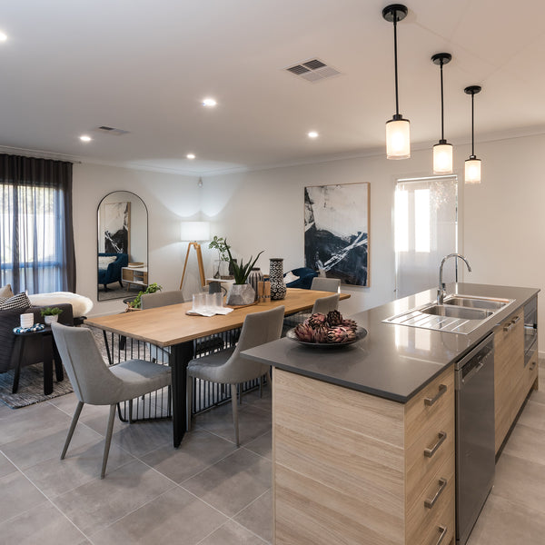 Taupe Matt Tile - lifestyle view