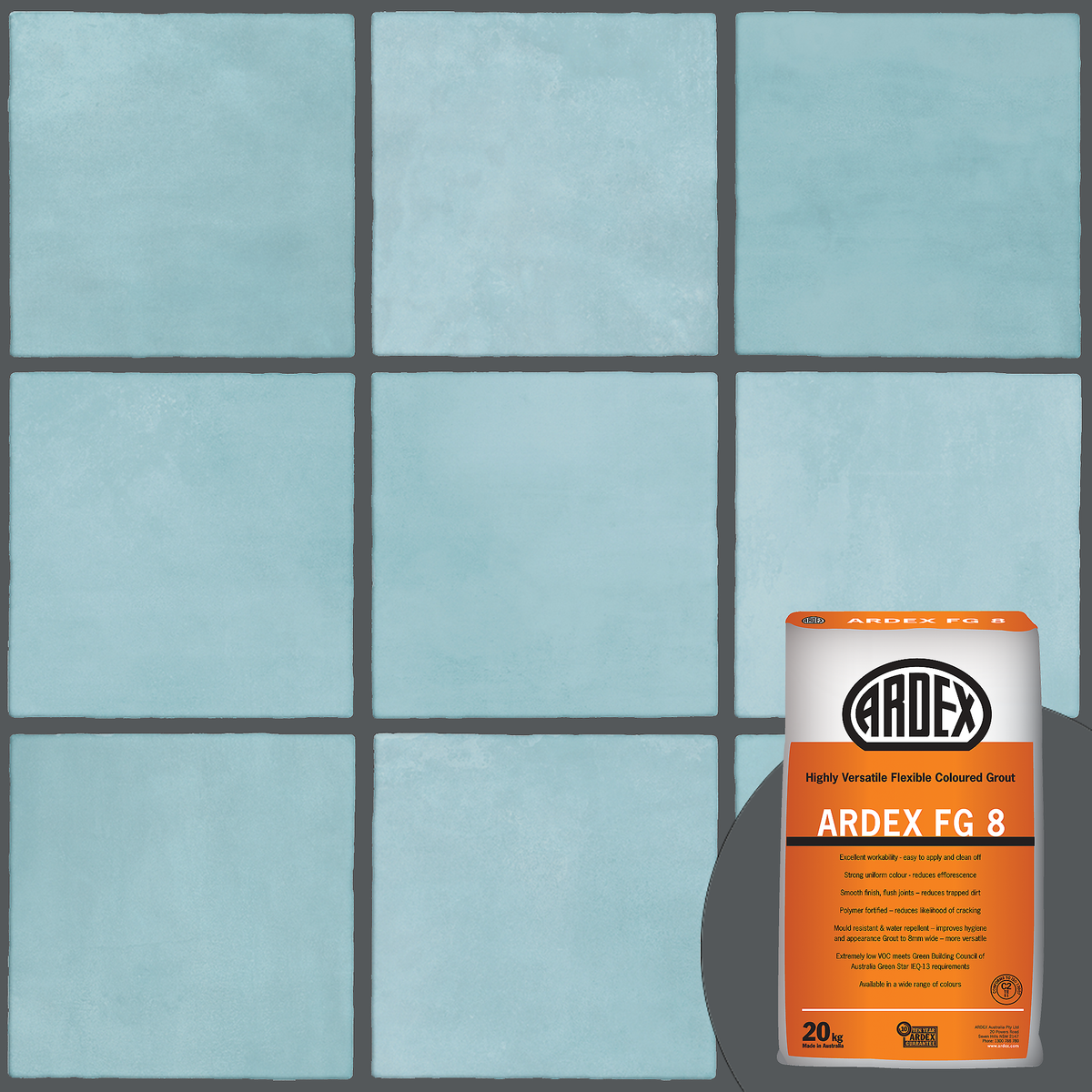 Charred Ash 287 Grout 20kg