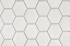 Mono Hexagon White Matt Mosaic
