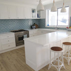 Sky Structured Gloss Tile - lifestyle view