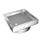 Square Tile Insert Chrome 115X115X100mm