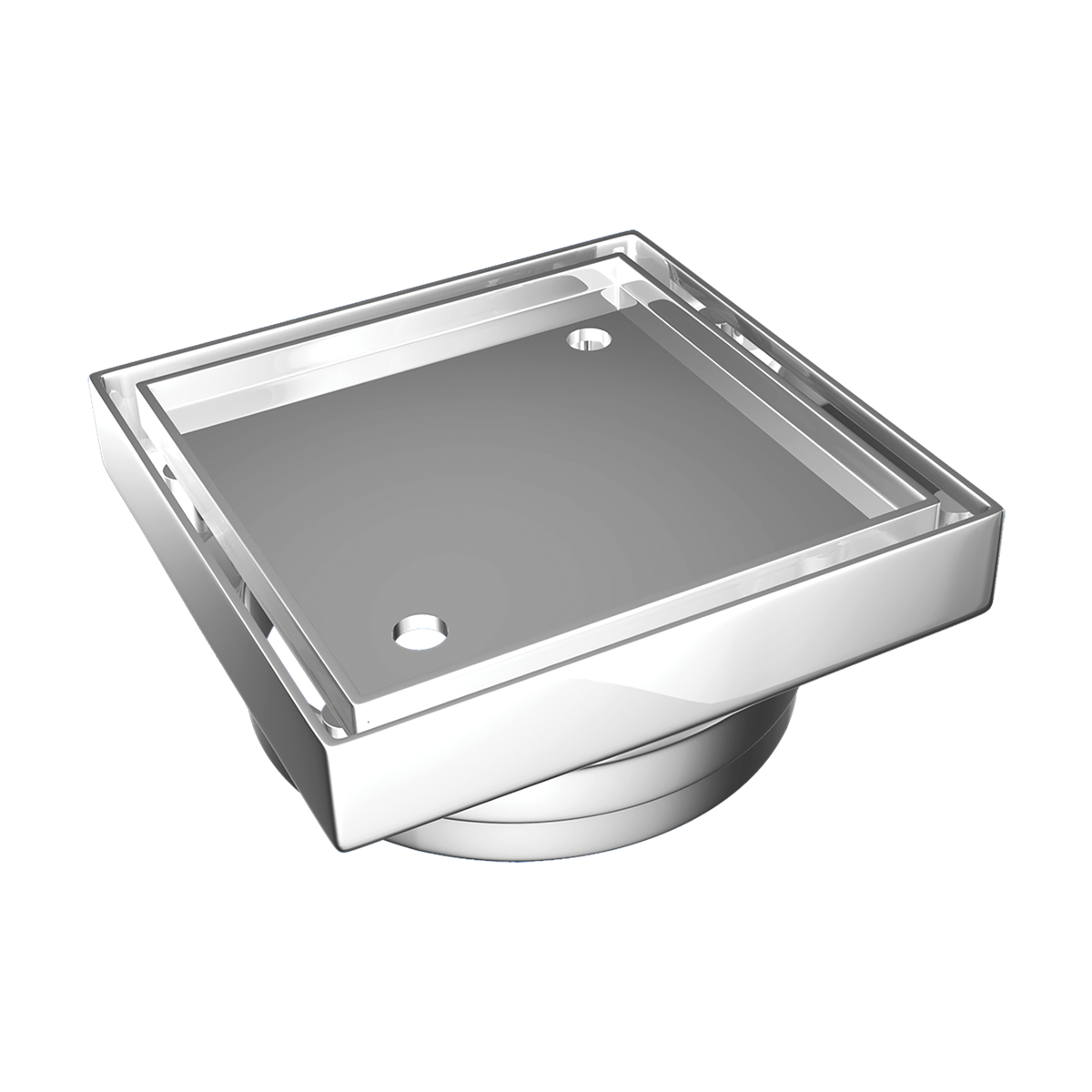 Square Tile Insert Chrome 115X115X100mm