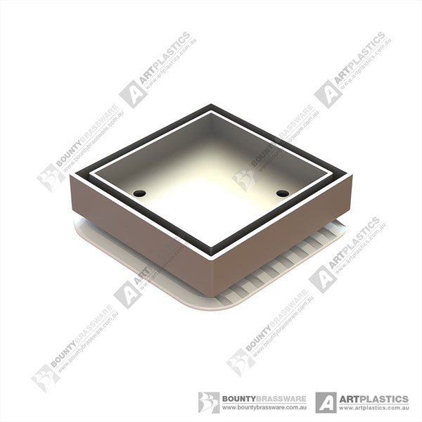 Megaflex Tile Insert Chrome 100x100x50mm