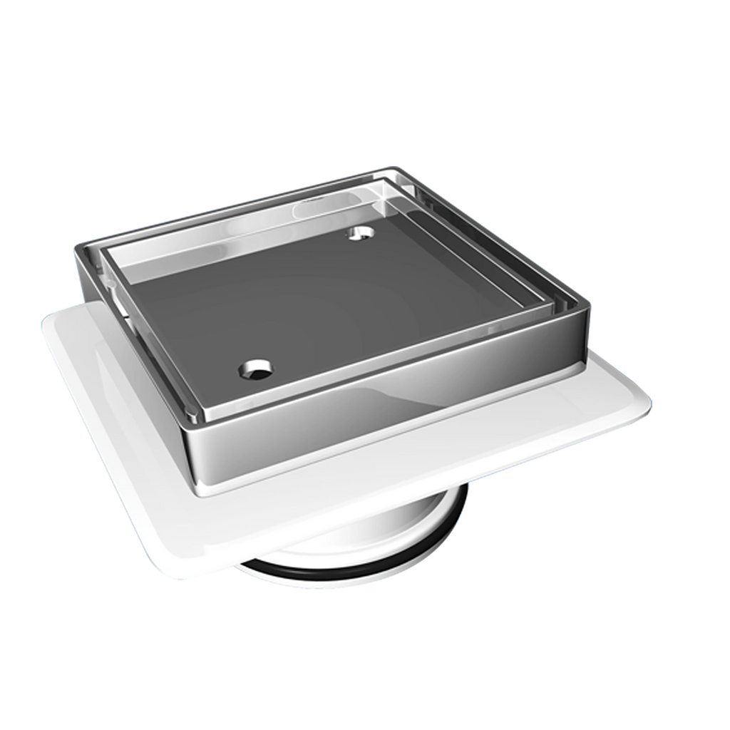 Megaflex Tile Insert Chrome 100x100x80mm