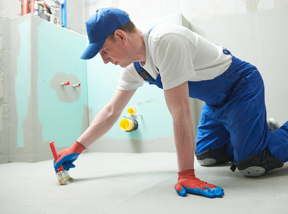 Waterproofing a floor before tiling