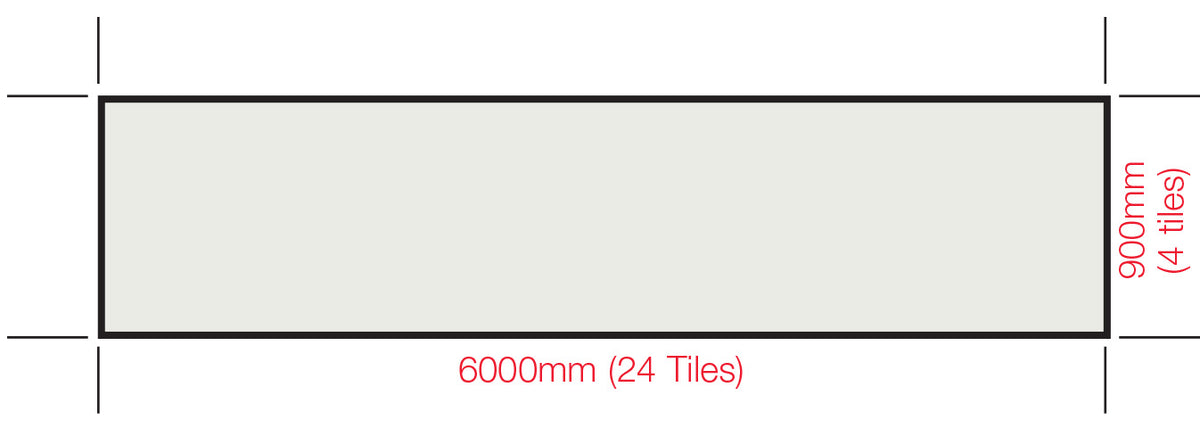 Diagram for measuring a tiled area