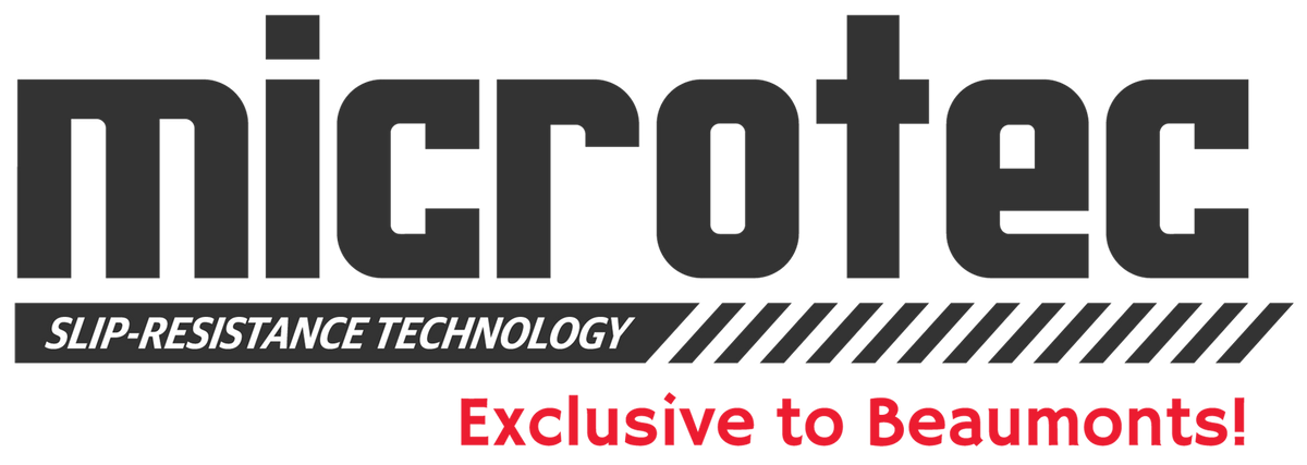 Microtec logo in black white and red