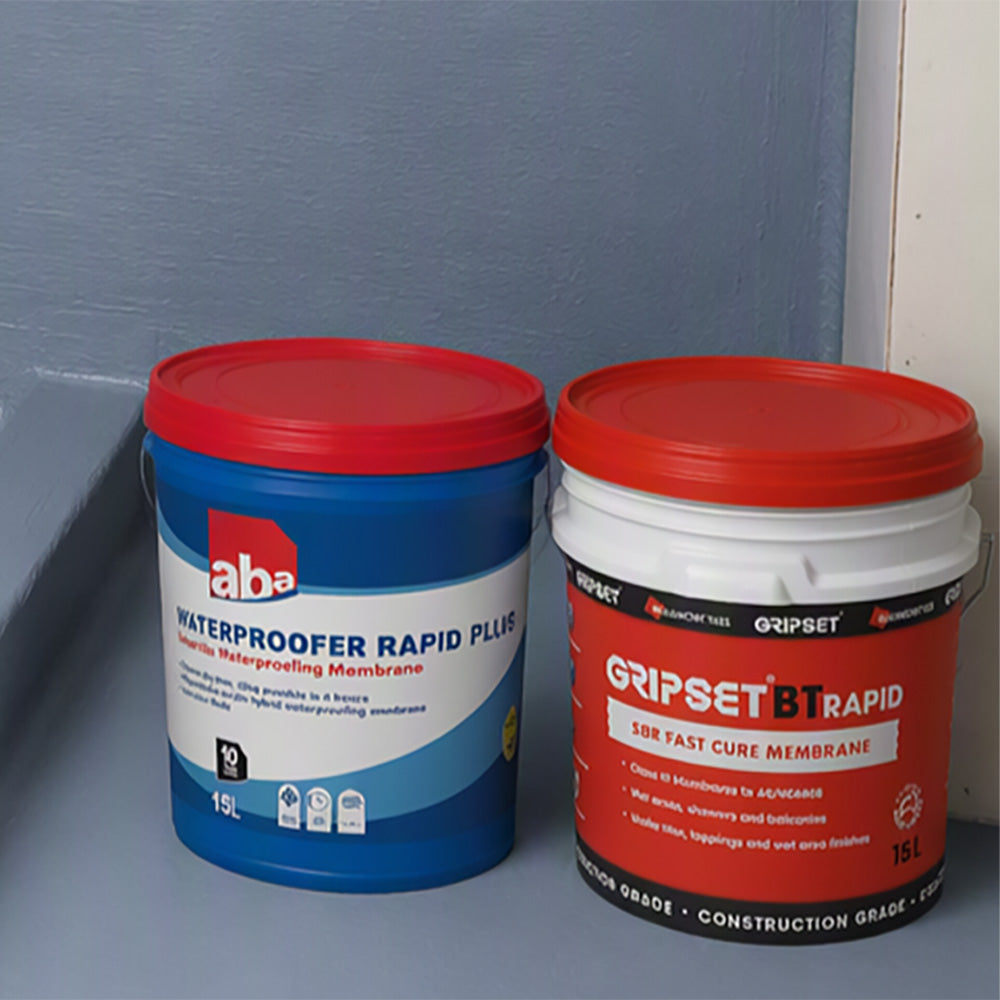 Bathroom waterproofing membranes for showers, bathrooms and wet areas before tiling.